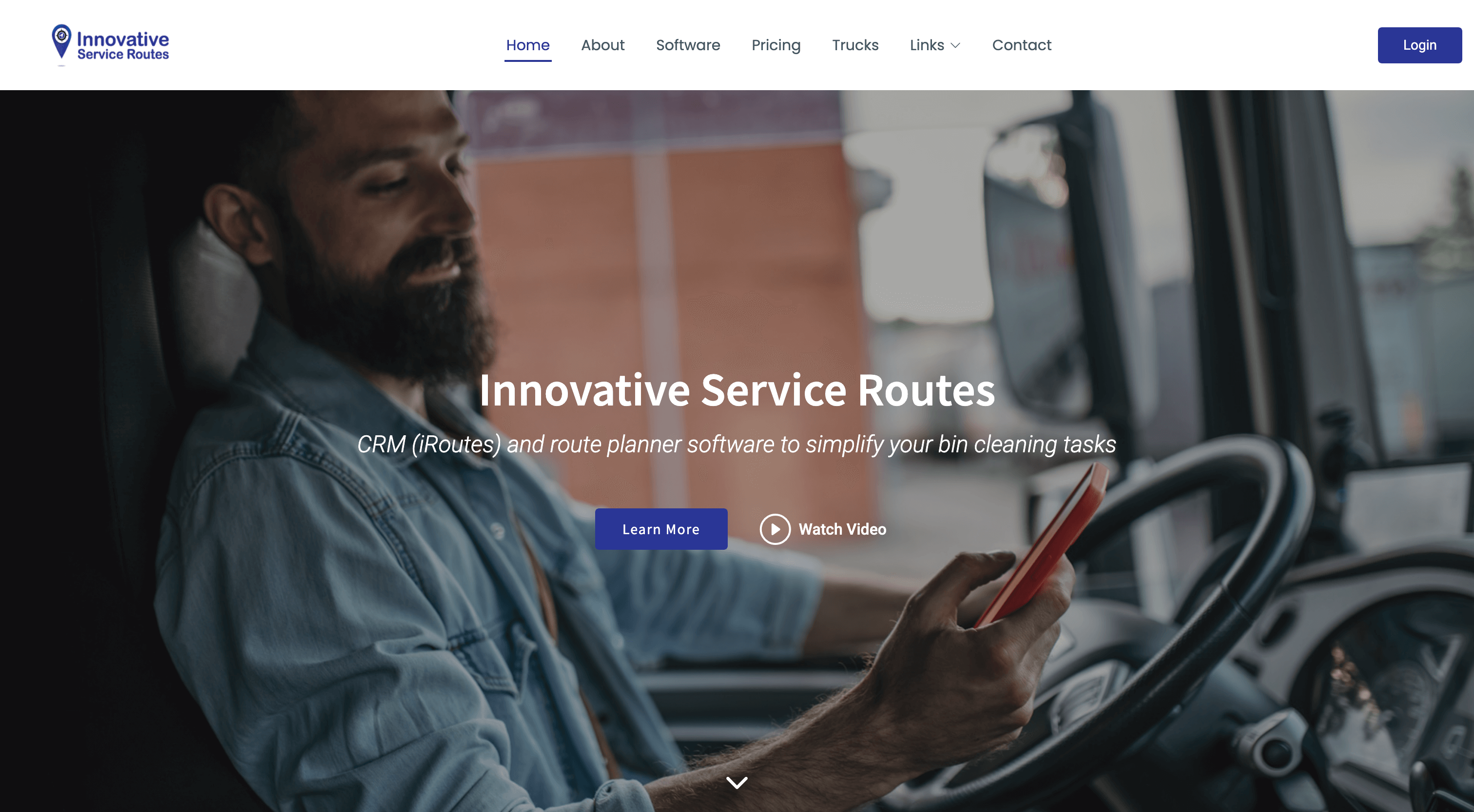 ISR website landing page