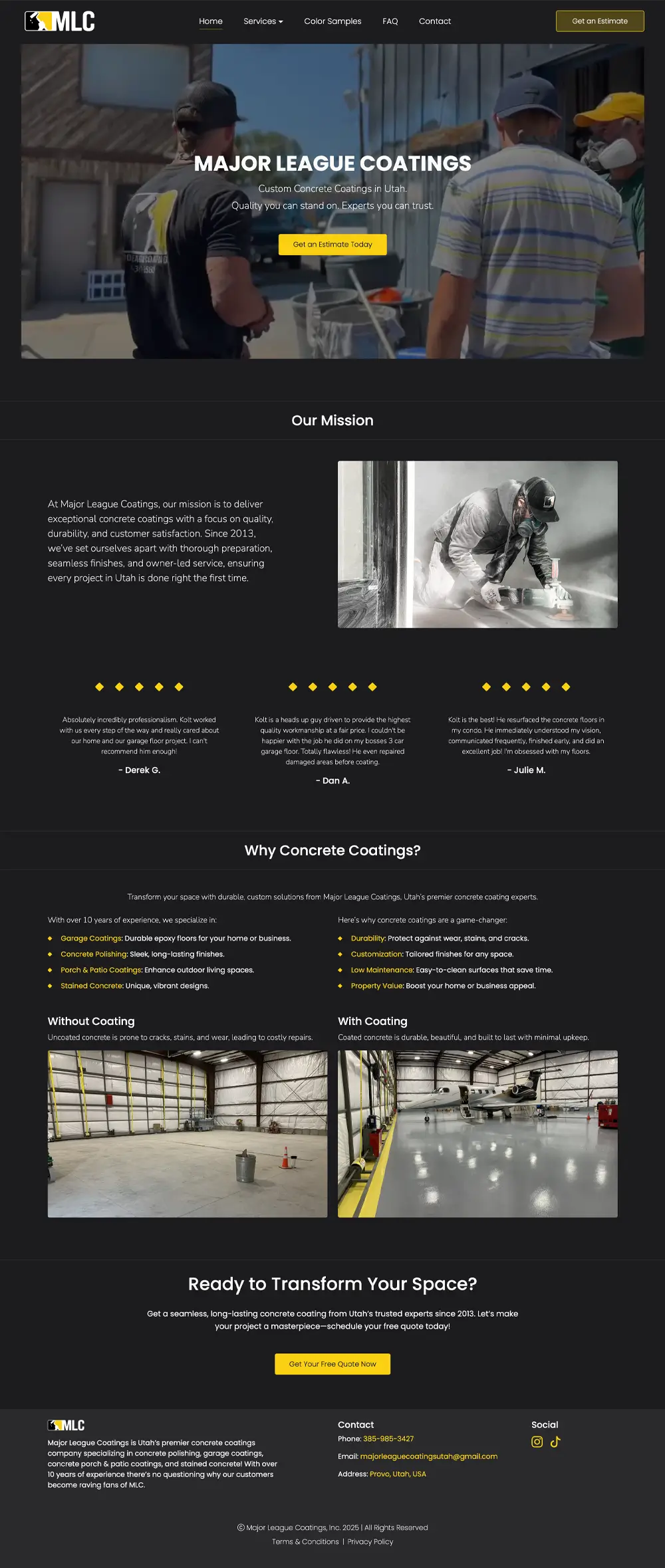 website full screenshot